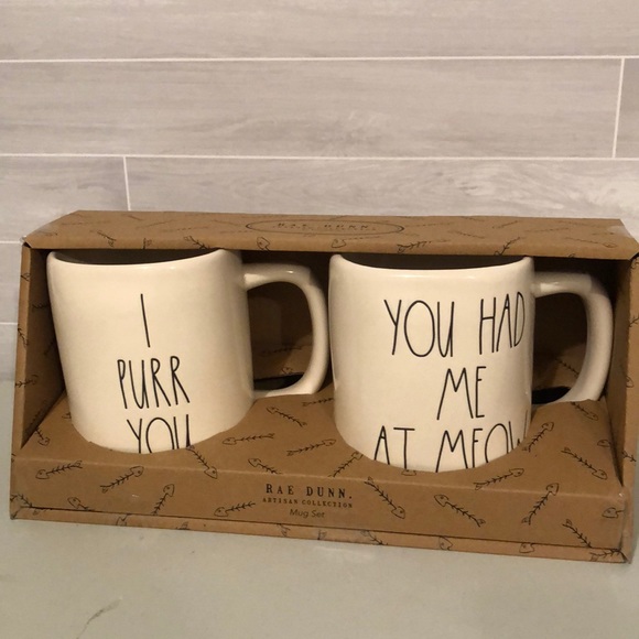 Rae Dunn Other - Rae Dunn Set of Cat Mugs